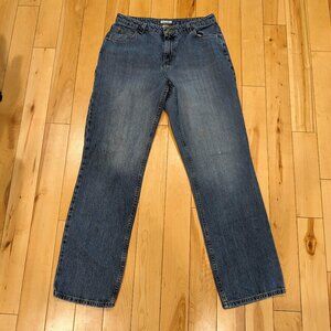 Vintage St Johns Bay Relaxed Jeans Women 12L 32x32 Blue 100% Cotton Denim